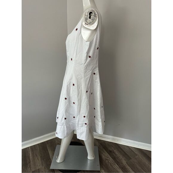 NWT STAUD MINI WELLS DRESS LADYBUGS SIZE 14 $295 - Picture 5 of 10